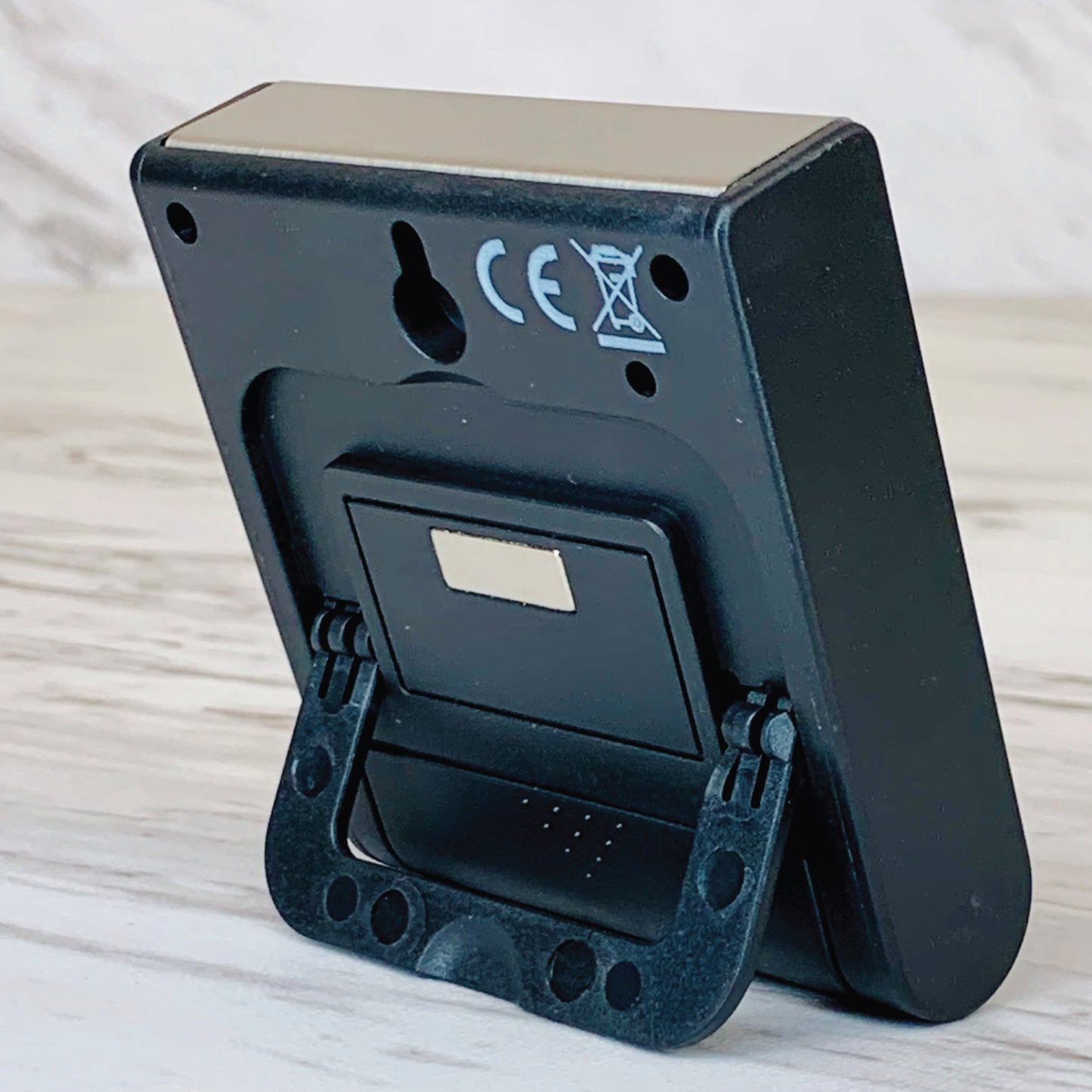Stainless Steel Digital Kitchen Timer – Ultra-Strong Magnetic Back, Fold-Out Desk Stand, Effortless One-Touch Setup, Extra-Loud Alarm, Oversized Display, Auto Memory