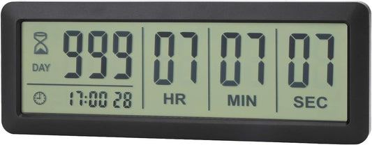 Large LCD Digital Countdown Clock, Up to 999 Days