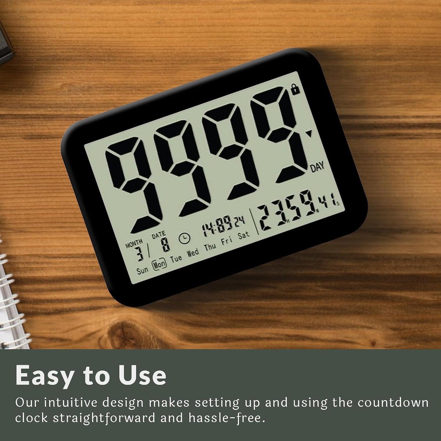 9999 Days Countdown and Count Up Timer